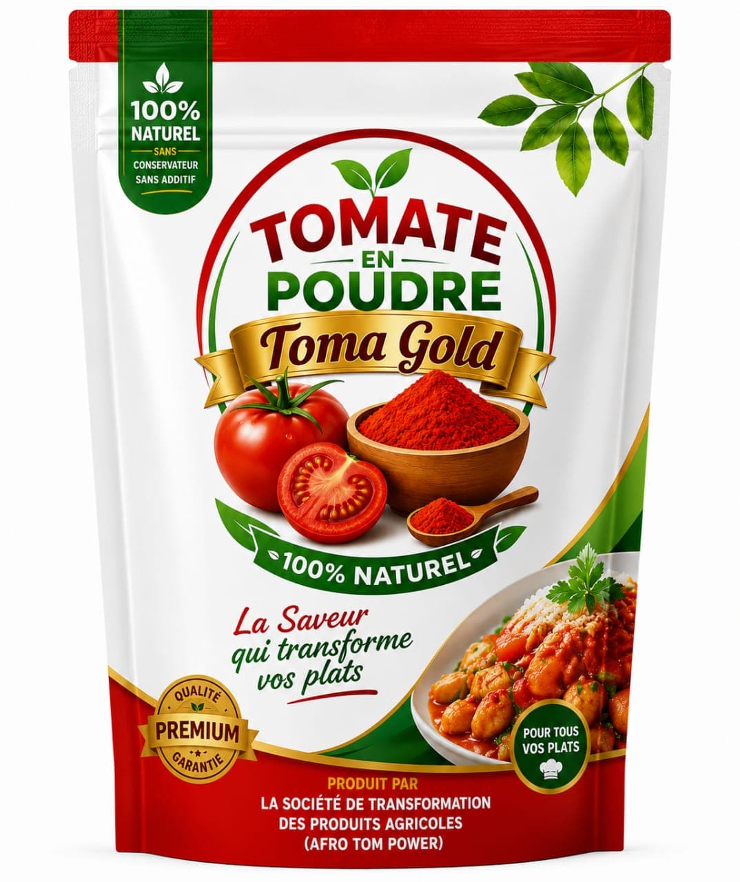 Image of TOMATE EN POUDRE TOMA GOLD (CTR/YDE)